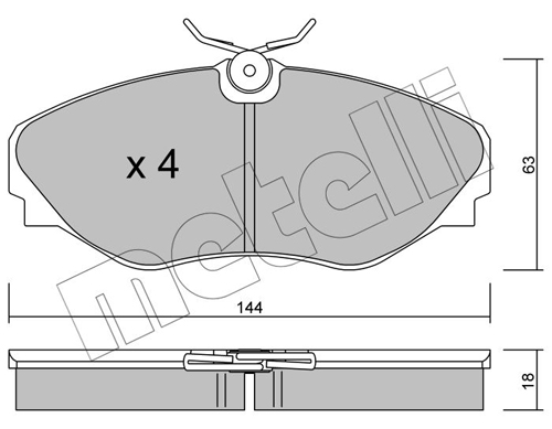 Placute frana METELLI 22-0338-0