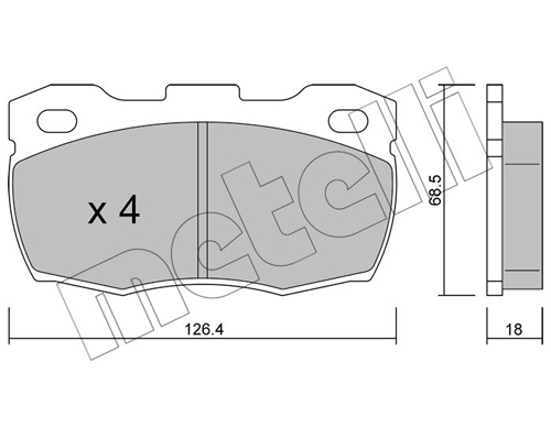 Placute frana METELLI 22-0352-0