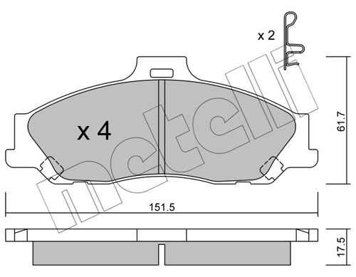 Placute frana METELLI 22-0479-0