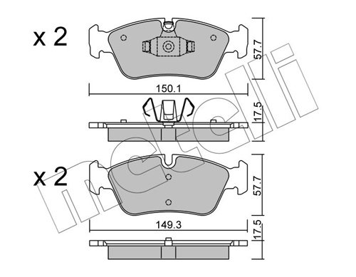 Placute frana METELLI 22-0640-0