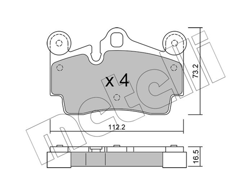 Placute frana METELLI 22-0655-0