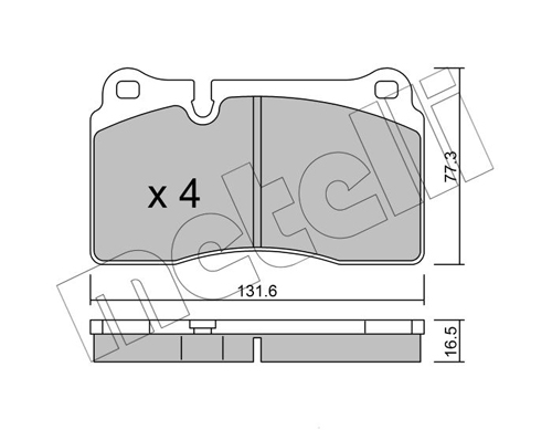 Placute frana METELLI 22-0659-0