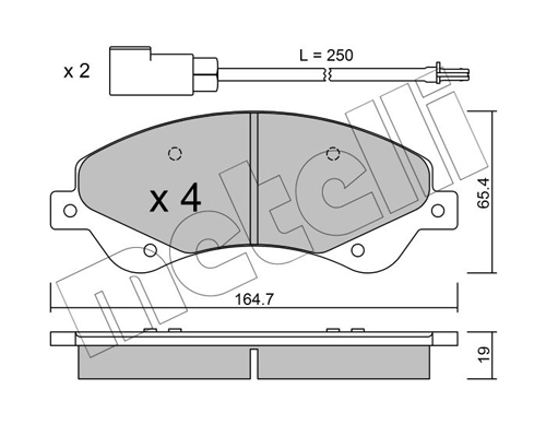 Placute frana METELLI 22-0679-0