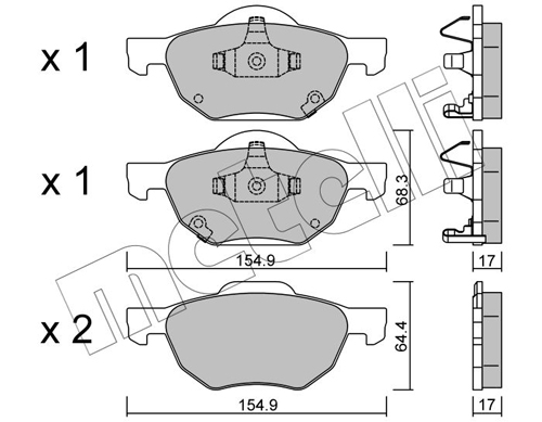 Placute frana METELLI 22-0730-0