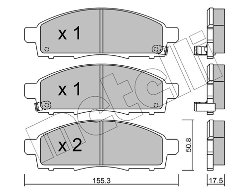 Placute frana METELLI 22-0791-1