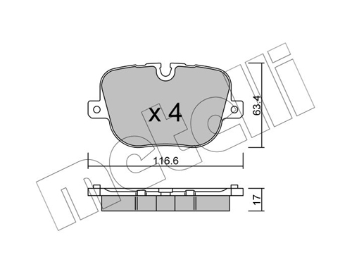 Placute frana METELLI 22-0837-0