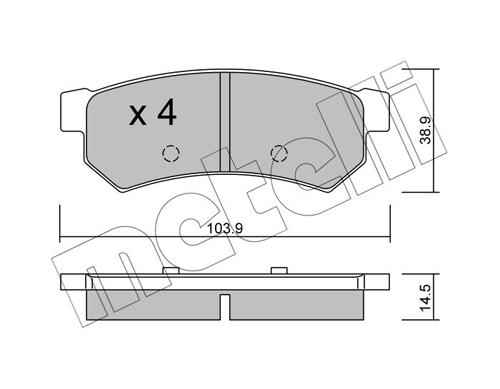 Placute frana METELLI 22-0846-0