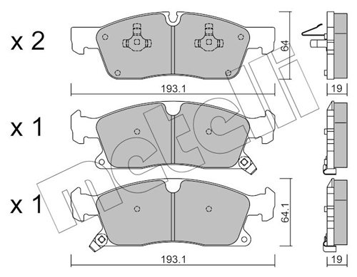 Placute frana METELLI 22-0927-0