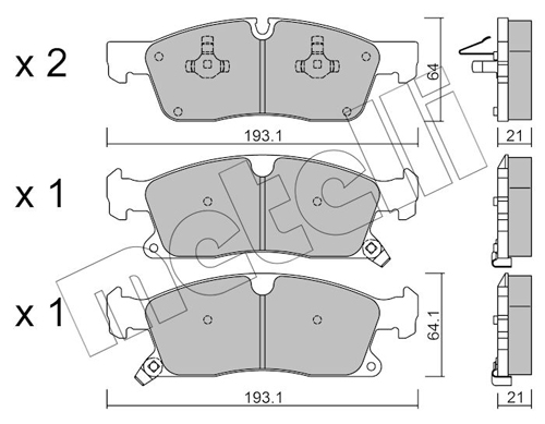 Placute frana METELLI 22-0927-2