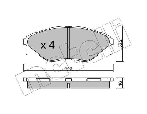 Placute frana METELLI 22-0936-0