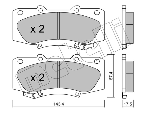 Placute frana METELLI 22-0937-0
