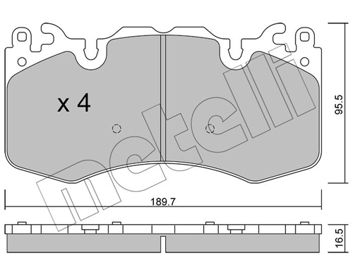 Placute frana METELLI 22-1024-0