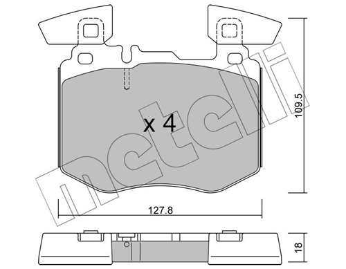 Placute frana METELLI 22-1310-0