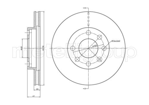 Disc frana METELLI 23-0096
