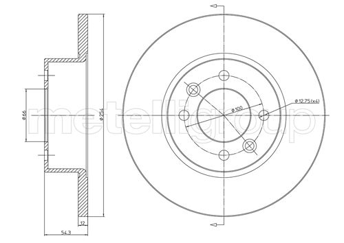 Disc frana METELLI 23-0218
