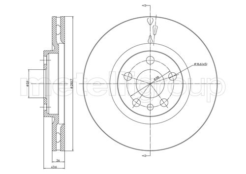 Disc frana METELLI 23-0338