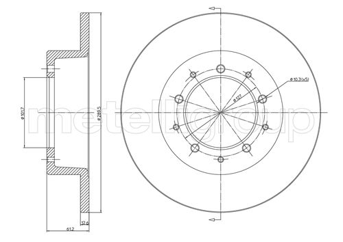 Disc frana METELLI 23-0359