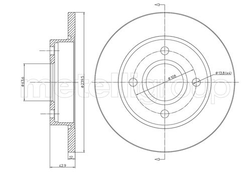 Disc frana METELLI 23-0377