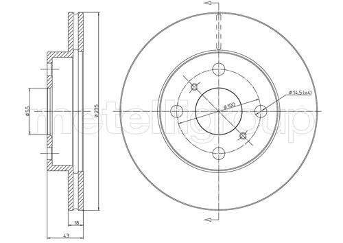 Disc frana METELLI 23-0552C