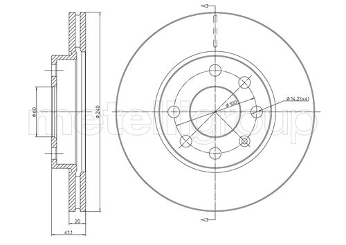 Disc frana METELLI 23-0569C