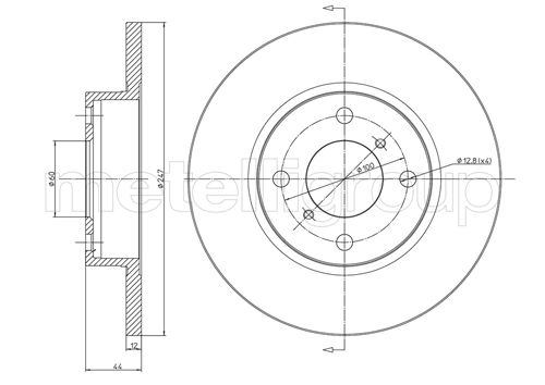Disc frana METELLI 23-0603