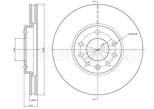Disc frana METELLI 23-0608C
