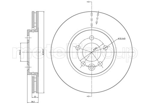 Disc frana METELLI 23-0643