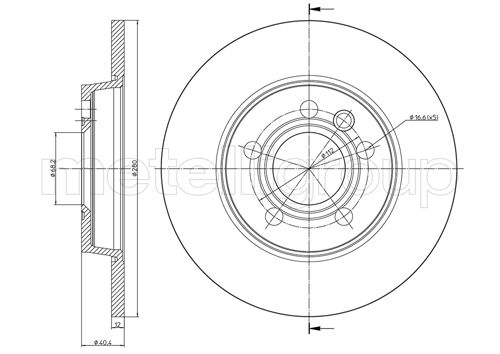Disc frana METELLI 23-0657
