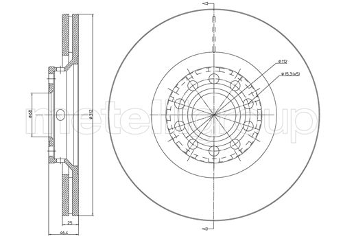 Disc frana METELLI 23-0726C