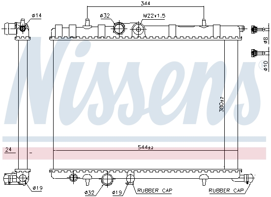 Radiator racire motor NISSENS 63502