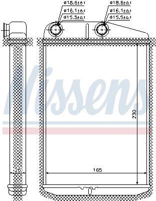 Schimbator caldura incalzire habitaclu NISSENS 73989