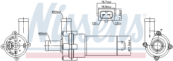 Pompa de apa NISSENS 831054