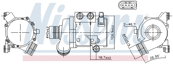 Pompa de apa NISSENS 831076