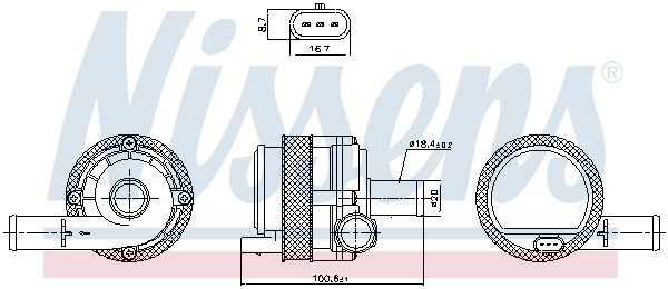 Pompa de apa NISSENS 831377