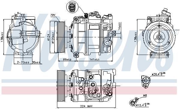 Compresor climatizare NISSENS 890025