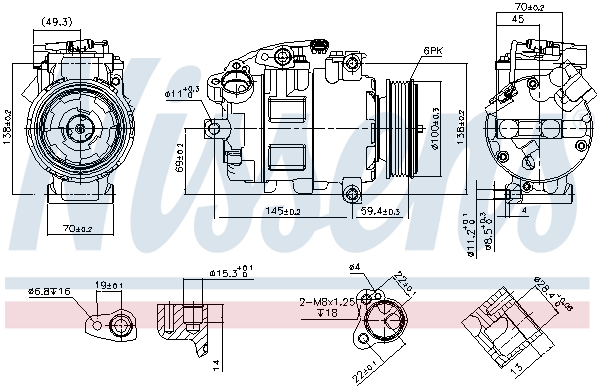Compresor climatizare NISSENS 890068