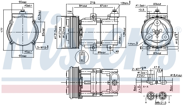 Compresor climatizare NISSENS 890081