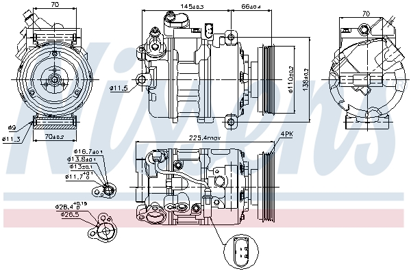 Compresor climatizare NISSENS 89023