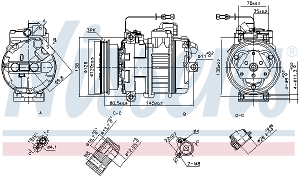 Compresor climatizare NISSENS 89027