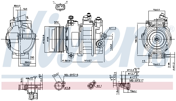 Compresor climatizare NISSENS 89031