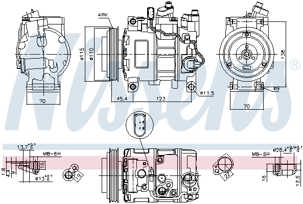 Compresor climatizare NISSENS 89049