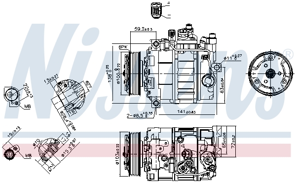 Compresor climatizare NISSENS 89052