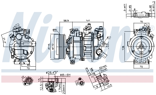 Compresor climatizare NISSENS 890602