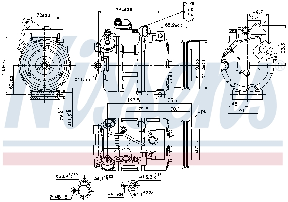 Compresor climatizare NISSENS 89073