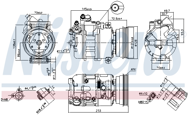 Compresor climatizare NISSENS 89112