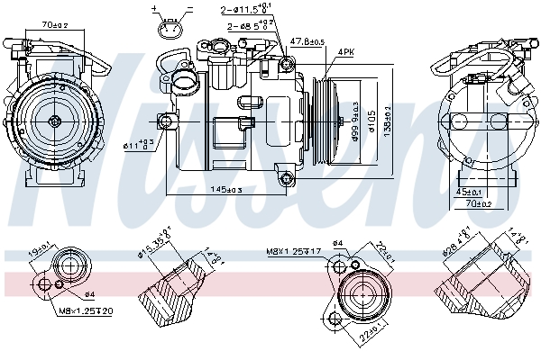 Compresor climatizare NISSENS 89116