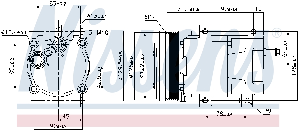 Compresor climatizare NISSENS 89205