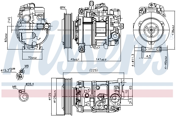 Compresor climatizare NISSENS 89209