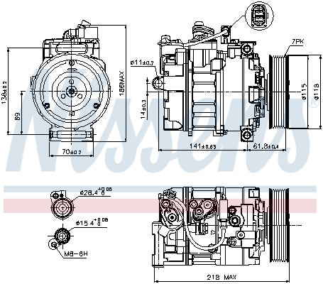 Compresor climatizare NISSENS 89210
