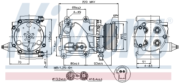 Compresor climatizare NISSENS 89228
